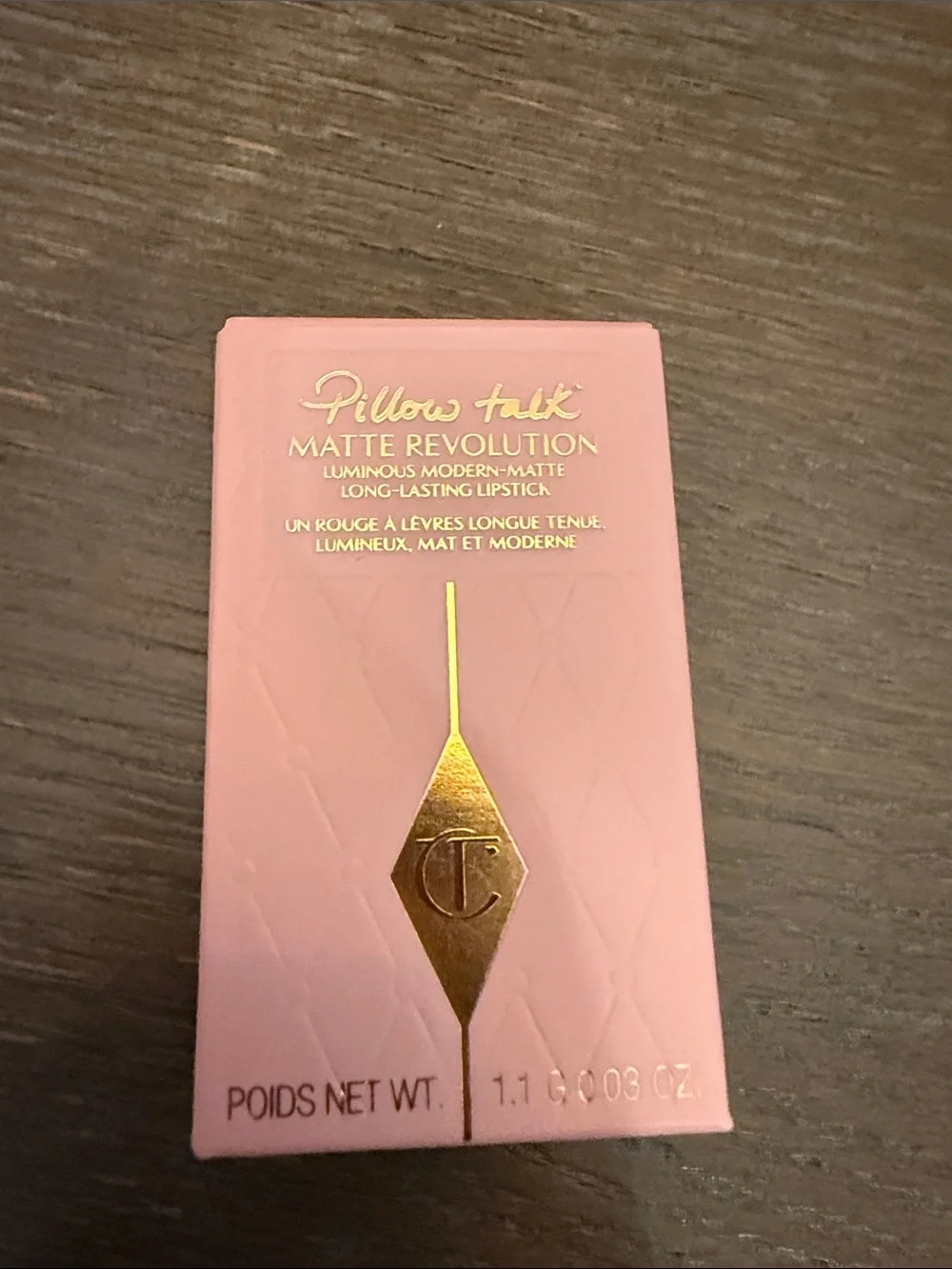 Charlotte Tilbury Pillow Talk Matte Lipstick in Rose Gold Tube